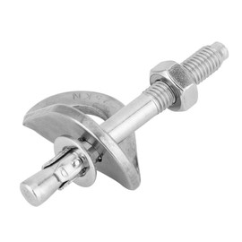 AOKWIT - Juego de ganchos de anclaje de 25 KN, ganchos de anclaje de escalada resistentes y pernos de expansión de acero, seguro para escalar roca con punto fijo (2 unidades)