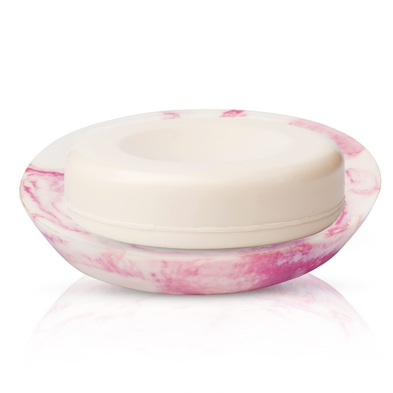 Ajuny Soap Dish Holder Shower, Resin Soap Dishes Self-Draining for