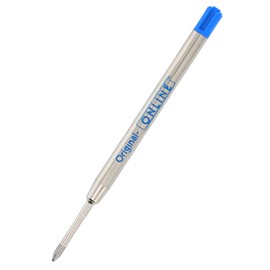 ONLINE Schreibgeräte ballpen refill international king-size blue, G2 format line width M, (SWISS MADE), suitable for: Parker, Pelikan, Faber-Castell etc, durable, standard biro refills