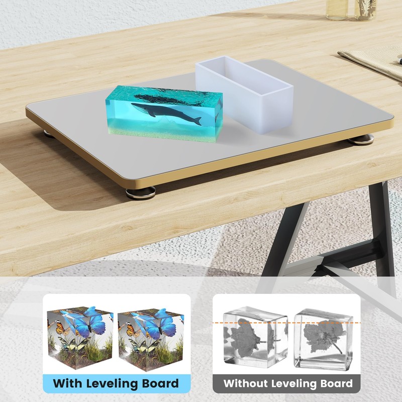 Nelyrho Leveling Table for Epoxy Resin, 16''x 12'' Adjustable Precision