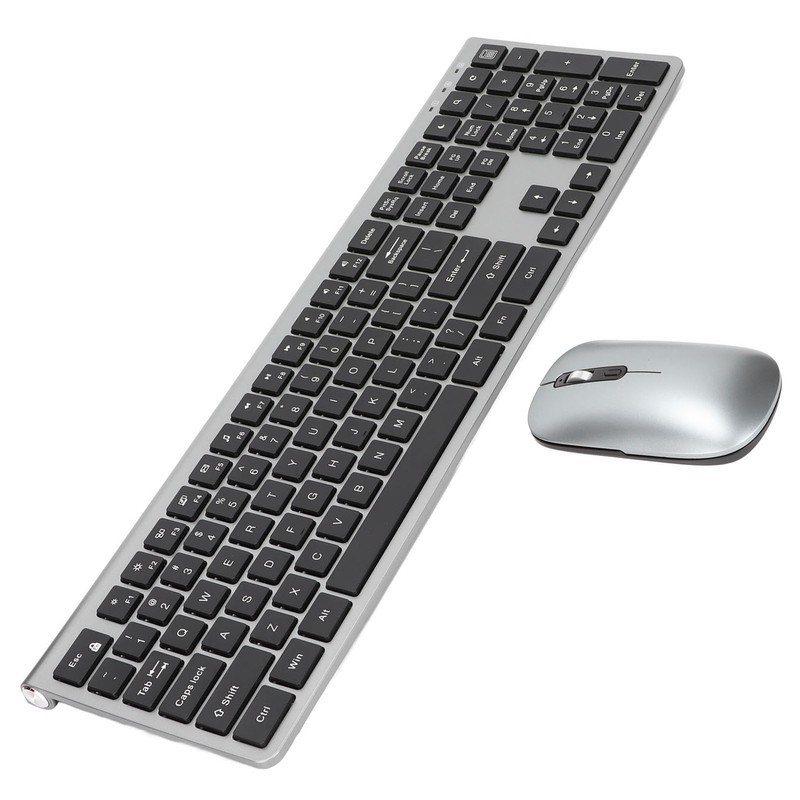 2.4G Wireless Keyboard and Mouse 108 Key Full Size Keyboard