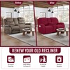 TAOCOCO Loveseat Recliner Cover with Middle Console, Stretch Loveseat Cover