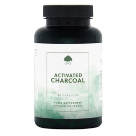 G&G Vitamins Activated Charcoal Capsules - 1,350mg per Dose - 90 Vegan Capsules - Non-GMO, Made in the UK - G&G Vitamins