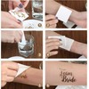Naler 20pcs Tatuajes Temporales Despedida de Soltera Team Bride para