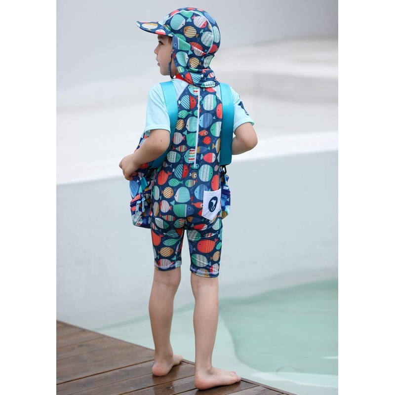Foruhoo Baby Boys UV Protection 50 Drawstring Wide Brim Summer