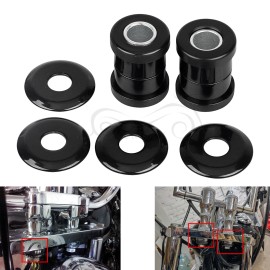 Unbranded Handlebar Riser Bushings For Harley Softail Custom FXSTC FLST Fatboy Super Glide