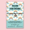 WishStrings, Follow Dreams Rainbow - Positive Quote Bracelet – Beautiful