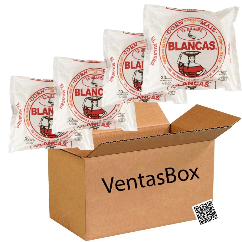 El Milagro Corn Tortillas, " BLANCAS " Free Shipping (