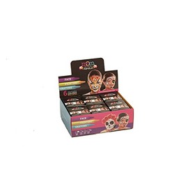 Viving Costumes 207000 Basic 6 Colour Crayon Box in Display (36 U), 17.5 x 6 x 13 cm, Multi Color