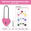 Gradleen 2PCS Rose Red 3.5 Inches Single Heart Lock with