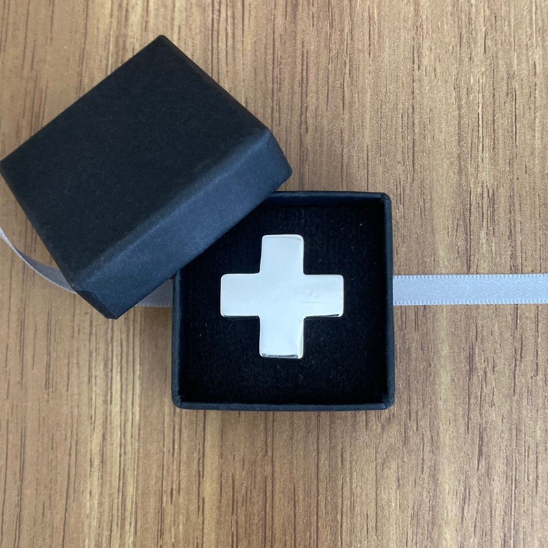 Agalea | Dije de cruz suiza de Plata ley 925,