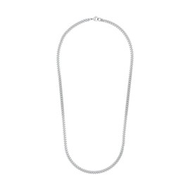 Amor 9039166 Unisex Stainless Steel Necklace 50 cm Silver Comes in Jewellery Gift Box, Stainless Steel, No Gemstone