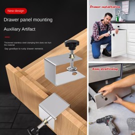 C Clamps Desk Cabinet Table Drawer Front Fixing Clamp Climp Clip Clips Metal Woodworking Tools Universal Adjustable Installation, 2 Pcs