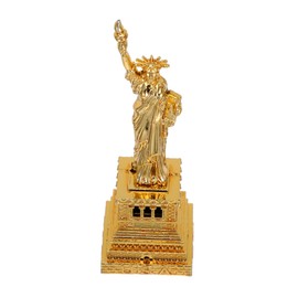 Zerodeko Statue of Liberty Metal Figurine Craft Desktop Decoration Souvenir for Home Office Adornment Elegant Indoor Statue Decor