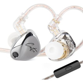 KZ Castor Earphones, Wired Earphones, In-Ear Clip, Reclosable Design, Dual Dynamic Driver, Musician, Sealed for Singers, In-Ear Earphones, HIFI Sound Quality, 2dd, Tuning Switch, Compatible with