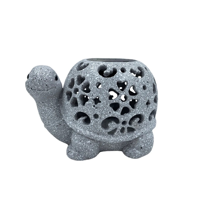 Solar Turtle Garden Statue with LED Light for Outdoor Décor