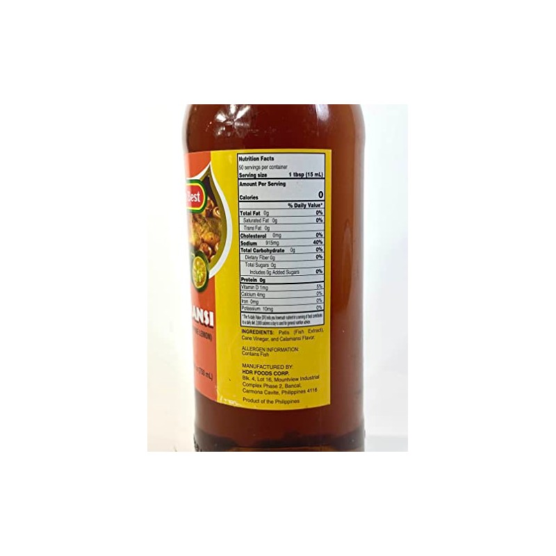 mother best patismansi (fish sauce with calamansi) - 26.5fl oz