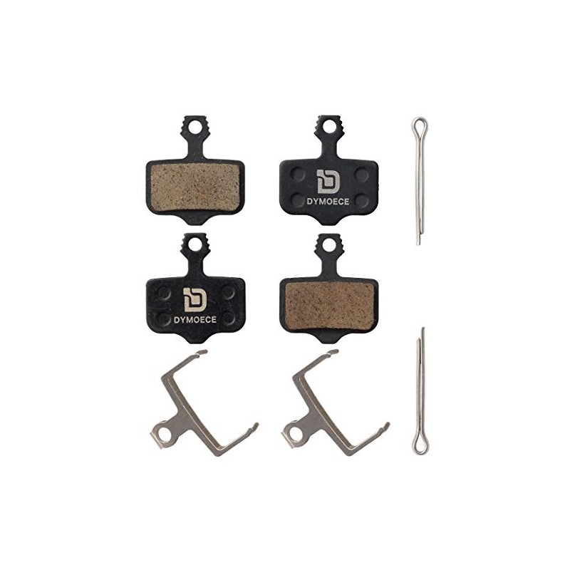 Dymoece 2 Sets Organic Resin Bicycle Disc Brake Pads for