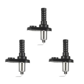 Interruptor de montaje en capó para puerta, jamba, alarma, campana, universal, ajustable, para coche, camión, barco, chapado en níquel con bota de goma, 20 A, 12 V CC, 3 unidades