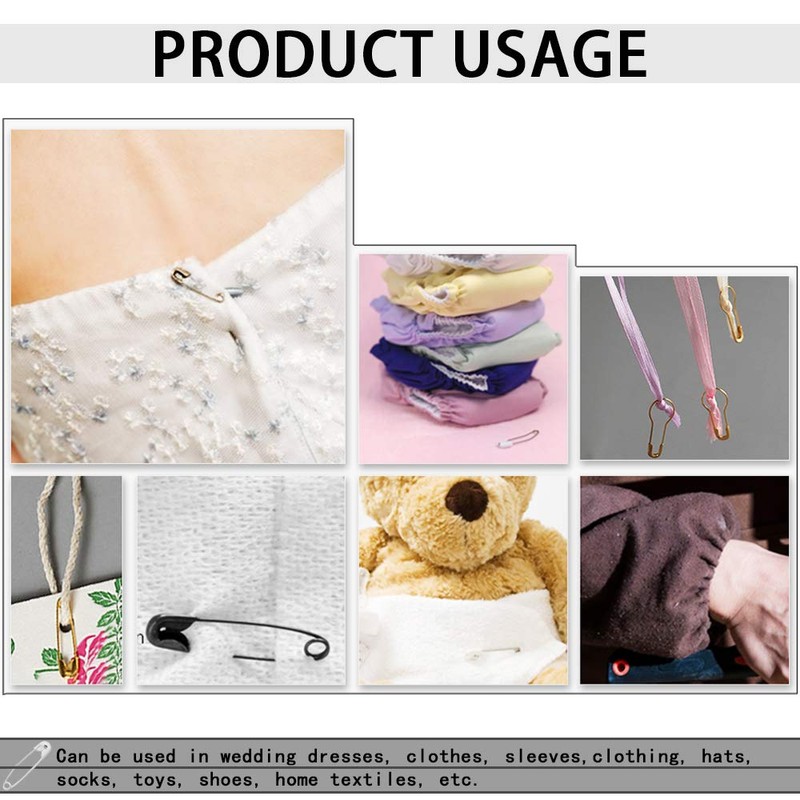 YOFASEN 300 Pieces Safety Pins - Large and Small Safety