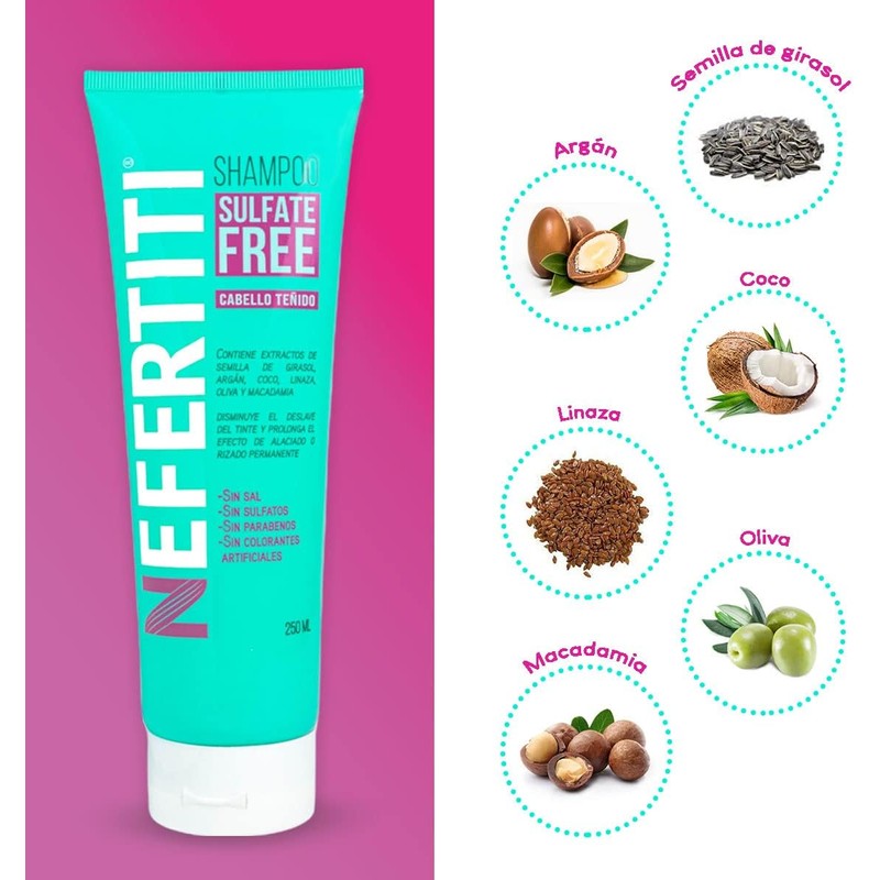 Kit Cabello Teñido Shampoo sin Parabenos + Mascarilla Sulfate Free