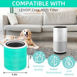 Core 400S True HEPA Filter Replacement for LEVOIT Air Purifier