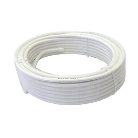 S4CFB-RMM-15WH Coaxial Cable S-4C-FB-AL 4K8K Broadcasting Compatible, 32.8 ft (15 m), Raw Ends, White
