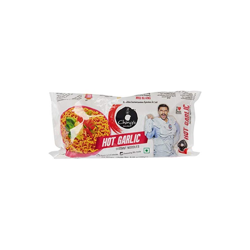 Ching's Secret, Hot Garlic Instant Noodles, 240 Grams(gm)