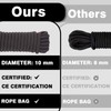 Dellna Outdoor Static Climbing Rope for Adults - High Strength
