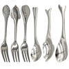 Maydahui 6 PCS Cute Coffee Spoons Fish Shape Spoon and