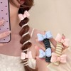 Double Bows Spiral Hair Ties No Damage Telephpone Line Hairties