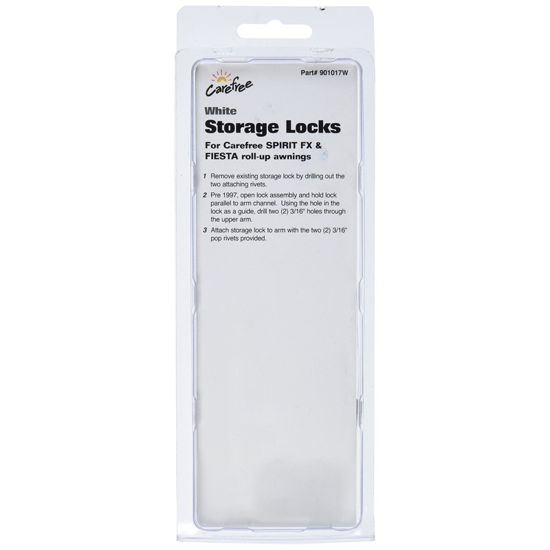 Carefree 901017W White Storage Lock
