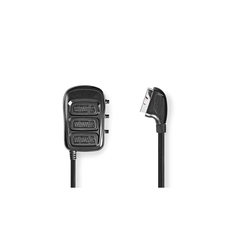SCART Switch Box - SCART Plug - 3X SCART Socket