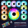 3 Pack RGB Case Fans, 120mm Ultra-Quiet RGB Chassis Cooling