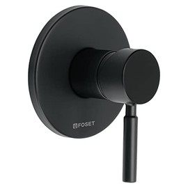 Foset Tubig TBM-71M, Monomando para regadera, negro mate