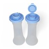Tupperware Large Hourglass Salt and Pepper Shakers Iris Blue