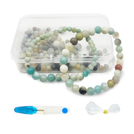 Approximately 150 pieces beads for bracelets, beads for threading, natural stone beads, gemstone beads, bracelet beads