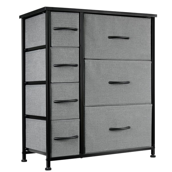 Luminexis 7-Drawer Fabric Storage Tower - Robust Metal Frame with