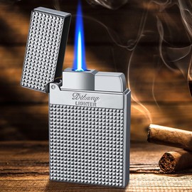 Lighter Refillable lighters Reusable Butane Gas Lighter Suitable for Men Birthday Gifts(Free of Butane Gas)