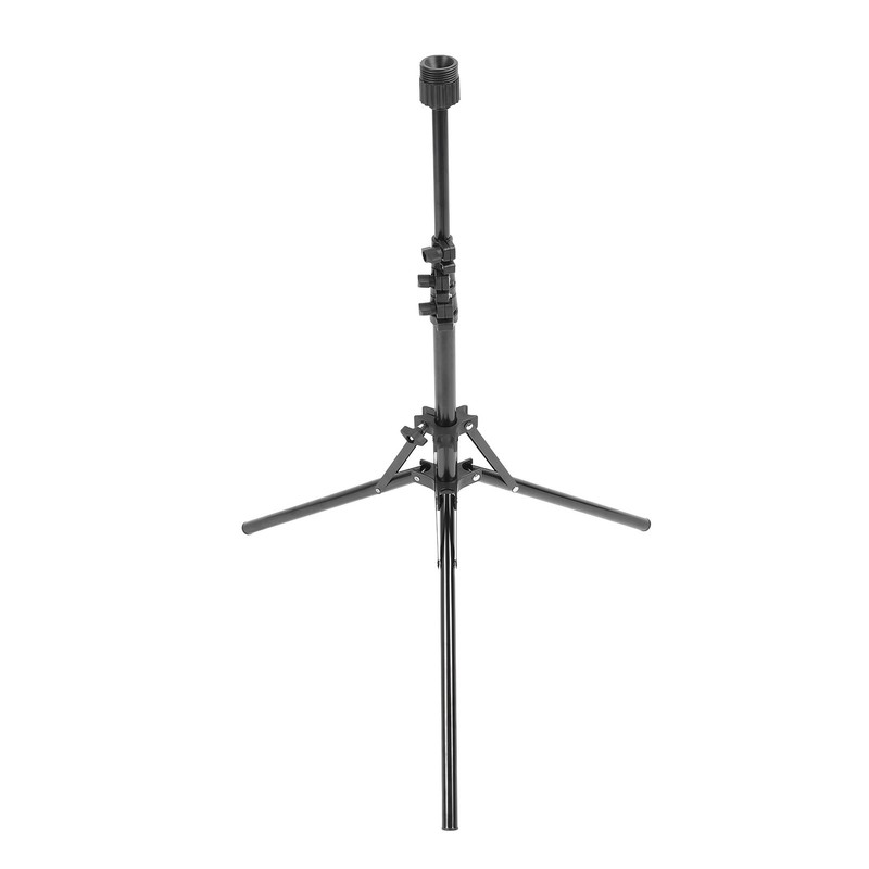 Wig Head Stand Tripod Aluminum Alloy Adjustable Height Portable Mannequin