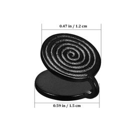 Holibanna Keloids Pressure Earrings 3 Pairs Acupressure Clips Earrings Non-pierced Stainless Steel Spiral Earrings Faux Nose Ring for Women Men Black