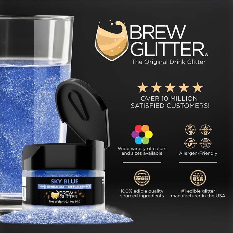 Bakell Brew Glitter - Sky Blue (4g 1x Pump) |