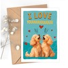 Poodle Dog Card, Poodle Anniversary Card Funny, Dog Anniversary Card,