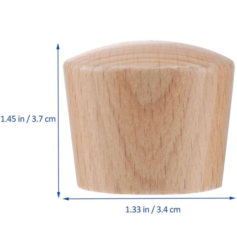 4-Piece Pot Cap Top Bead Drawer Knobs, Drawer Pulls, Pan