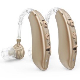 K&FCOPTEE Rechargeable Digital Hearing Aids Volume Adjustable Invisible Sound Amplifiers