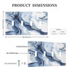 Nijuodnijir Light Switch Covers White Marble Navy Blue Line Fluid