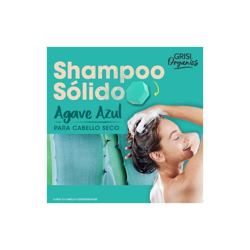 Shampoo Sólido Agave Azul para Cabello Seco, 75gr