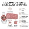 Paños Desmaquillantes Reutilizables, Almohadillas de Microfibra para Limpieza Facial Profunda,