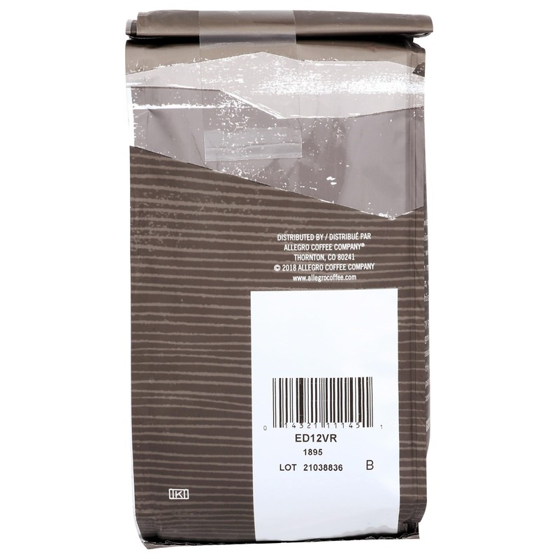 Allegro Coffee Vienna Roast Ground Coffee, 12 oz