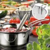 Küchenprofi Stainless Steel Saucepan with Clad Bottom, 8-Ounce,Silver